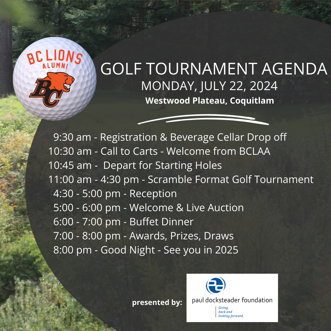 2024 BC Lions Alumni Golf Tournament